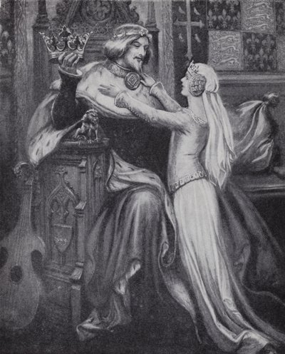 El rey Ricardo II con la joven Isabel de Valois de Paul (after) Hardy
