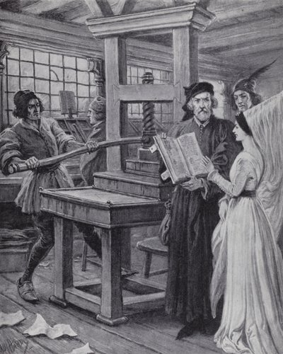 La invención de la imprenta de Paul (after) Hardy