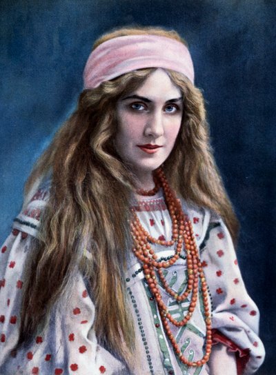 Marguerite Carre (1880-1947) en el papel de Snegourotchka, en La doncella de las nieves, de Nikolai Rimsky-Korsakov (1844-1908) de Paul (after) Nadar