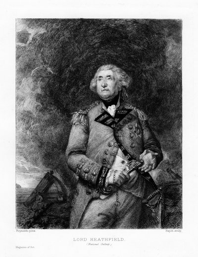 George Augustus Eliott, Lord Heathfield, 1890 de Paul Adolphe Rajon