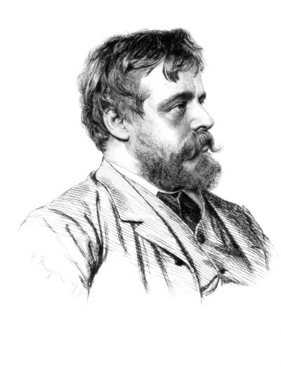 Lawrence Alma-Tadema, artista británico, c1880-1882 de Paul Adolphe Rajon