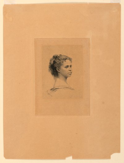 Retrato de Mlle. Delaporte de Paul Adolphe Rajon