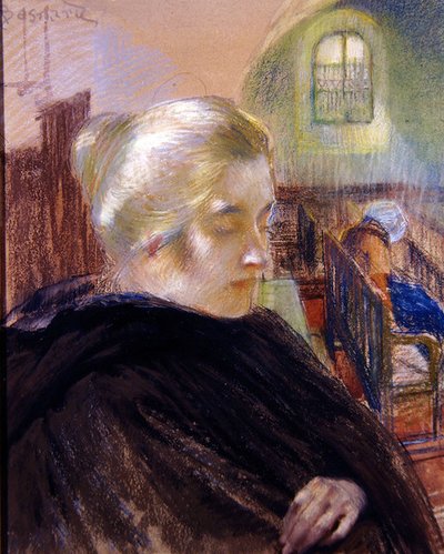 Retrato de Madame Besnard de Paul Albert (attr. to) Besnard