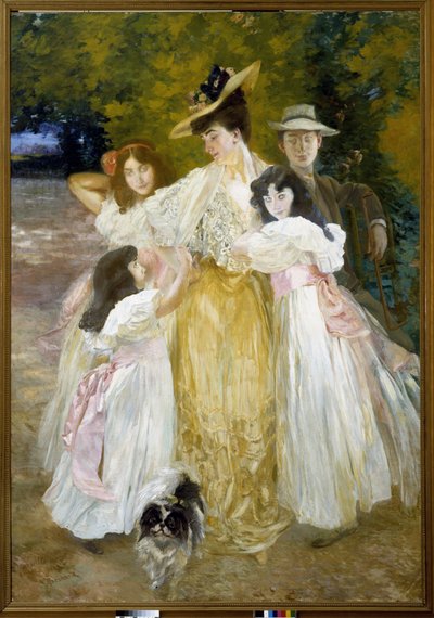 Retrato de Madame Mante y sus hijos de Paul Albert Besnard