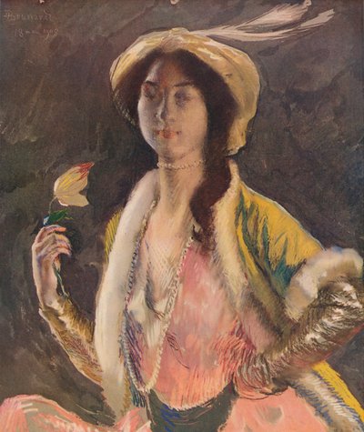 Retrato de la Srta. B, 1908, c. 1932 de Paul Albert Besnard