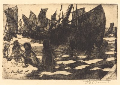 Pequeños barcos de pesca de Berck, 1897 de Paul Albert Besnard