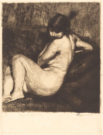 El Turbante con Pluma, 1901 de Paul Albert Besnard