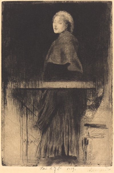 Mujer con capa de Paul Albert Besnard