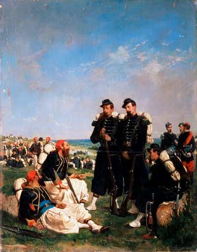 Un campamento francés cerca de Sebastopol, siglo XIX de Paul Alexandre Protais