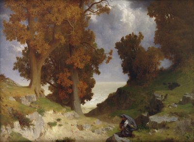 Paisaje con la figura de Cloto de Paul Alfred de Curzon