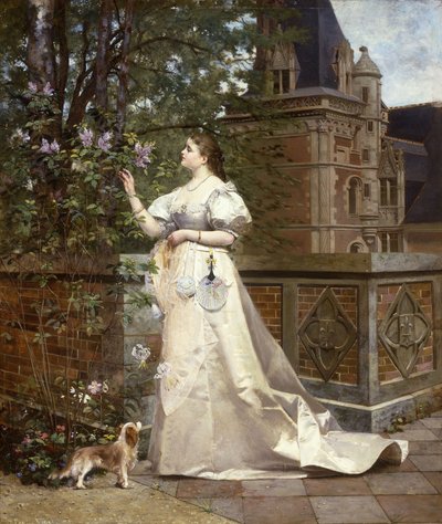 Recogiendo lilas, 1874 de Paul Alphonse Viry