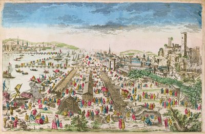 La Feria de Beaucaire y una vista de Tarascón de Paul André Basset
