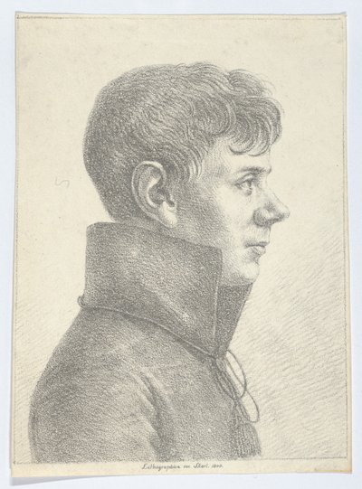 Retrato de un Joven de Perfil, 1808 de Paul Anton Skerl