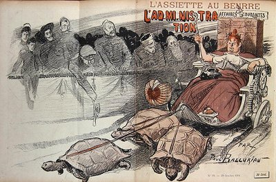 Caricatura de la Administración Francesa, de 