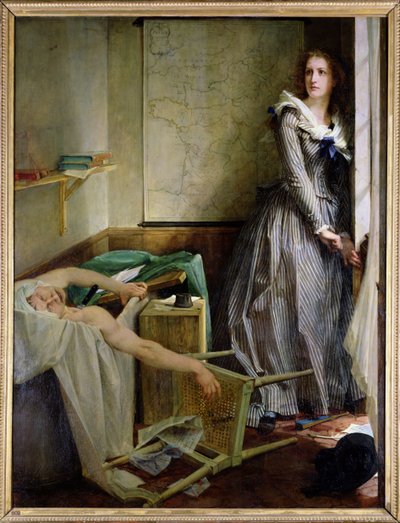 Retrato de Charlotte Corday (1768-93) de Paul Baudry
