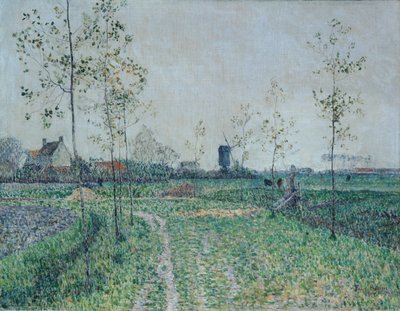 Paisaje otoñal cerca de Knokke, Bélgica de Paul Baum