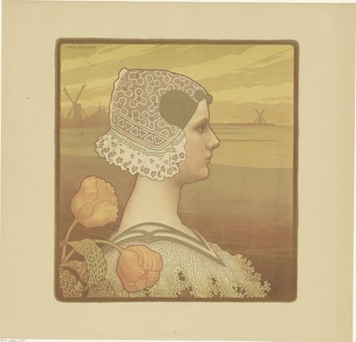Retrato de Guillermina, Reina de los Países Bajos de Paul Berthon