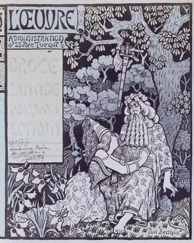 El encantador Merlín y el hada Vivien en el bosque de Broceliande, de 