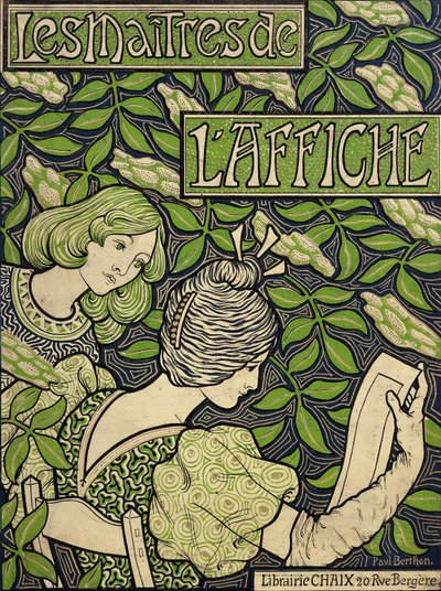 Página de título de Los Maestros del Cartel, Volúmenes I-V, 1896-1900 de Paul Berthon