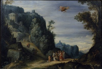 Mercurio y Herse, c.1605 de Paul Brill or Bril