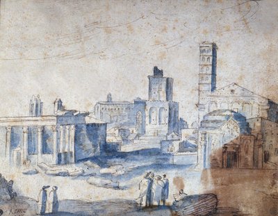 Vista de Roma por Paul Bril (Brill) de Paul Bril