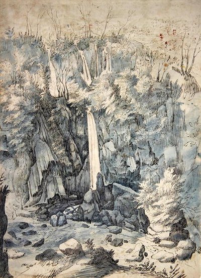 Cascada cerca de Tívoli de Paul Brill or Bril