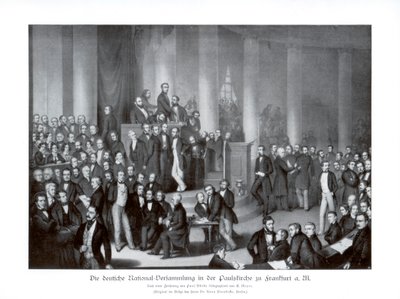 Asamblea Nacional Alemana, Frankfurt, 1900 de Paul Burde