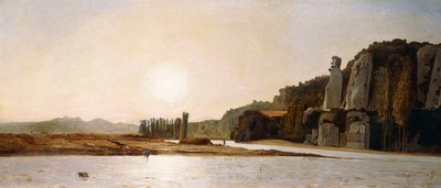 Amanecer en las orillas del Durance en Mirabeau de Paul Camille Guigou