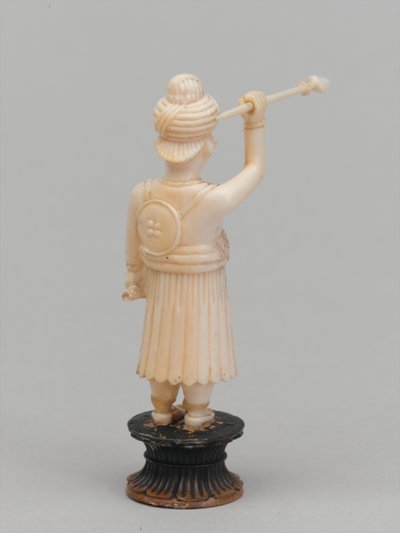 Peón negro, pieza de ajedrez, India, circa 1820 de Paul Carpentier