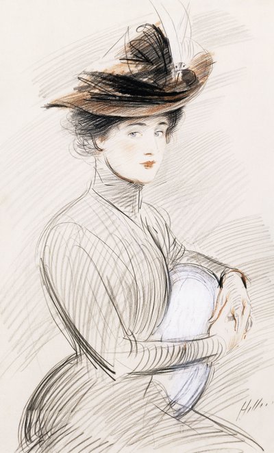 Una dama elegante de Paul Cesar Helleu