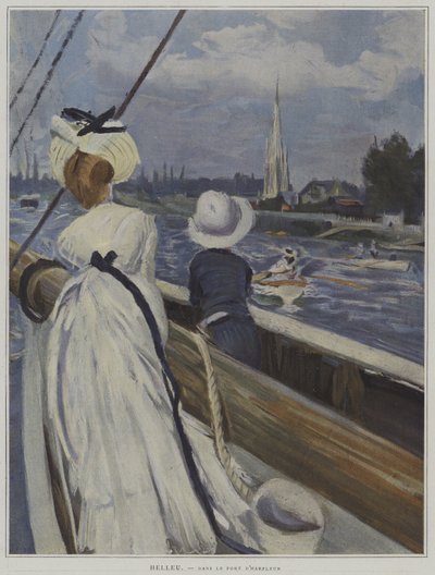 En el puerto de Harfleur de Paul Cesar Helleu