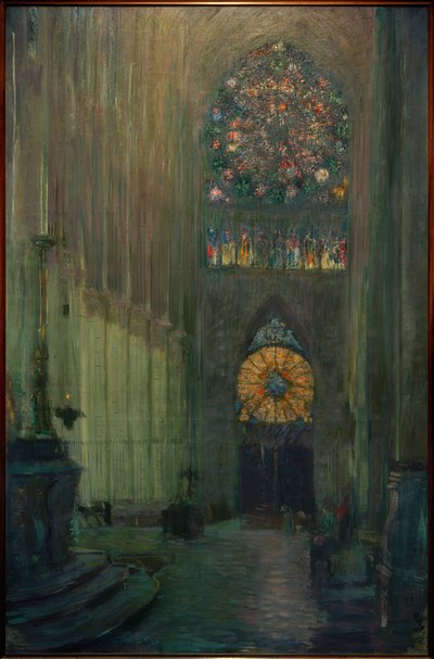 Interior de la Catedral de Reims de Paul Cesar Helleu