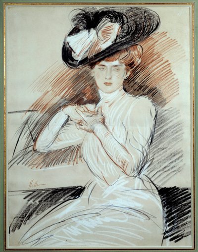 Madame Helleu. Dibujo de Paul Helleu (1859-1927), siglo XX. Bayona, Museo Bonnat de Paul Cesar Helleu