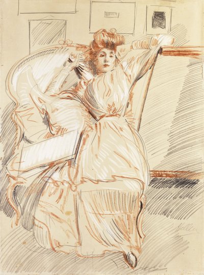 Madame Helleu Descansando,  de Paul Cesar Helleu