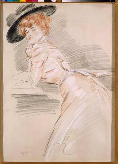 Madame Helleu con sombrero de Paul Cesar Helleu