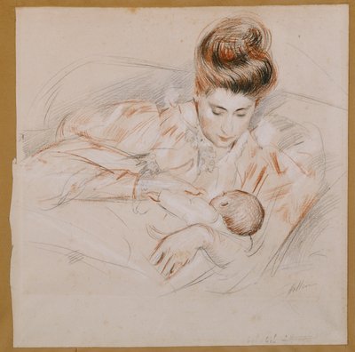 Madre e hijo de Paul Cesar Helleu