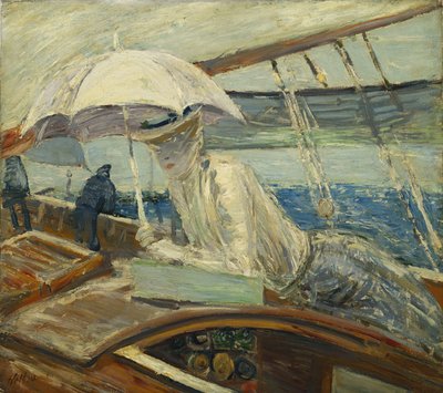 Sra. Helleu en el mar, Yacht Bird de Paul Cesar Helleu