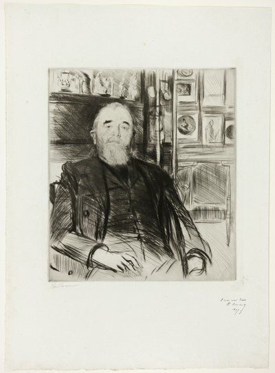 Retrato de Alexis Rouart de Paul Cesar Helleu