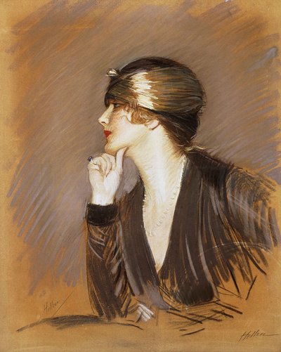 Retrato de Lucette, c.1913 de Paul Cesar Helleu