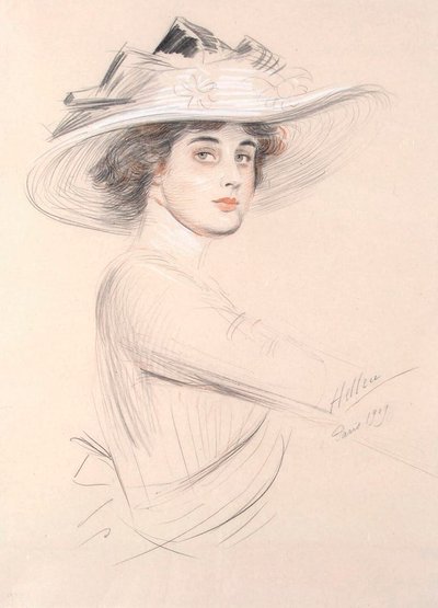 Retrato de una mujer de Paul Cesar Helleu