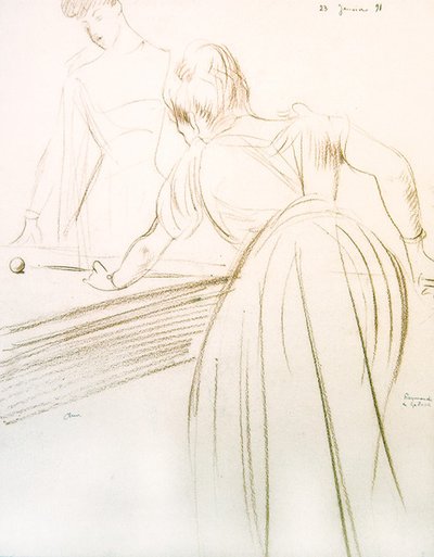 La Condesa Greffuhle y Raymonde de Galard de Paul Cesar Helleu