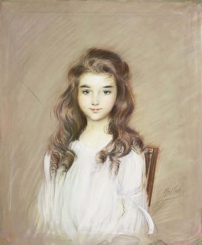 La hija de la marquesa de Elbe, c.1901 de Paul Cesar Helleu