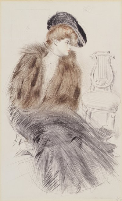 Mujer sentada, c.1895 de Paul Cesar Helleu