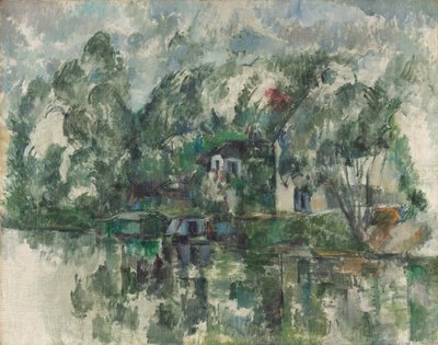 Al borde del agua de Paul Cézanne