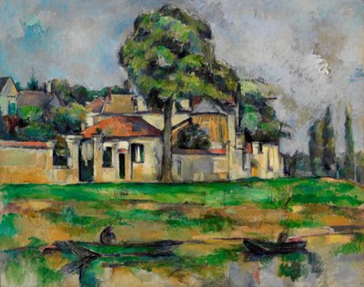 Orillas del Marne - Pintura de Paul Cezanne (1839-1906) - ca 1888 - Galería de Arte de Nueva Gales del Sur de Paul Cézanne