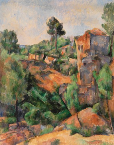 Cantera de Bibemus, c.1895 de Paul Cézanne