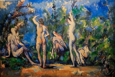 Cinco bañistas 1900 - 1904 (Óleo sobre lienzo) de Paul Cézanne