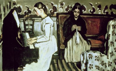 Niña en el Piano (Obertura de Tannhäuser) de Paul Cézanne