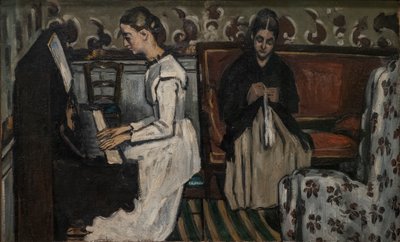 Chica al piano (Obertura de "Tannhäuser") de Paul Cézanne