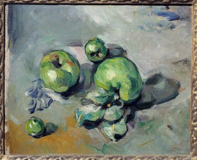 Manzanas verdes. Pintura de Paul Cézanne (1839-1906) de Paul Cézanne